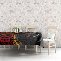 Papua New Guinea Sepik Personalised Tablecloth PNG Bird of Paradise Tattoo - Polynesian Pride