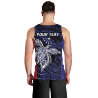 Personalised PNG Central Province Men Tank Top Bird of Paradise Tattoo Flag Motif - Polynesian Pride