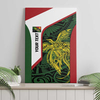 Personalised PNG Chimbu Province Canvas Wall Art Bird of Paradise Tattoo Flag Motif - Polynesian Pride