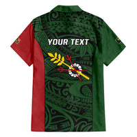 Personalised PNG Chimbu Province Family Matching Summer Maxi Dress and Hawaiian Shirt Bird of Paradise Tattoo Flag Motif LT9 - Polynesian Pride