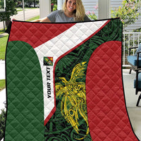 Personalised PNG Chimbu Province Quilt Bird of Paradise Tattoo Flag Motif - Polynesian Pride