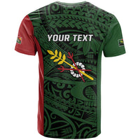 Personalised PNG Chimbu Province T Shirt Bird of Paradise Tattoo Flag Motif - Polynesian Pride