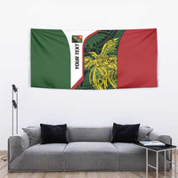 Personalised PNG Chimbu Province Tapestry Bird of Paradise Tattoo Flag Motif - Polynesian Pride