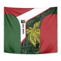 Personalised PNG Chimbu Province Tapestry Bird of Paradise Tattoo Flag Motif - Polynesian Pride