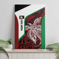 Personalised PNG East New Britain Province Canvas Wall Art Bird of Paradise Tattoo Flag Motif - Polynesian Pride