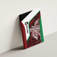 Personalised PNG East New Britain Province Canvas Wall Art Bird of Paradise Tattoo Flag Motif - Polynesian Pride