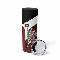 Personalised PNG East New Britain Province Skinny Tumbler Bird of Paradise Tattoo Flag Motif - Polynesian Pride