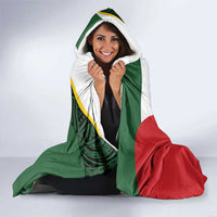 Personalised PNG East Sepik Province Hooded Blanket Bird of Paradise Tattoo Flag Motif - Polynesian Pride