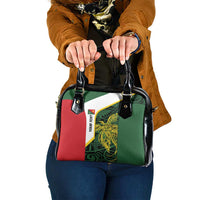 Personalised PNG East Sepik Province Shoulder Handbag Bird of Paradise Tattoo Flag Motif - Polynesian Pride