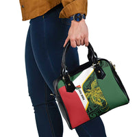 Personalised PNG East Sepik Province Shoulder Handbag Bird of Paradise Tattoo Flag Motif - Polynesian Pride