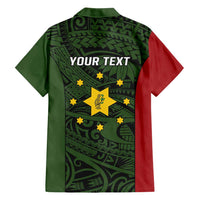 Personalised PNG Eastern Highlands Hawaiian Shirt Bird of Paradise Tattoo Flag Motif - Polynesian Pride