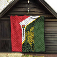 Personalised PNG Eastern Highlands Quilt Bird of Paradise Tattoo Flag Motif - Polynesian Pride