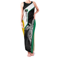 Personalised PNG Enga Province Family Matching Tank Maxi Dress and Hawaiian Shirt Bird of Paradise Tattoo Flag Motif - Polynesian Pride