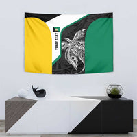 Personalised PNG Enga Province Tapestry Bird of Paradise Tattoo Flag Motif - Polynesian Pride