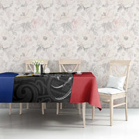 Personalised PNG Gulf Province Tablecloth Bird of Paradise Tattoo Flag Motif - Polynesian Pride