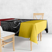 Personalised PNG Madang Province Tablecloth Bird of Paradise Tattoo Flag Motif - Polynesian Pride