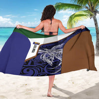 Personalised PNG Manus Province Sarong Bird of Paradise Tattoo Flag Motif - Polynesian Pride