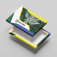 Personalised PNG Morobe Province Canvas Wall Art Bird of Paradise Tattoo Flag Motif - Polynesian Pride