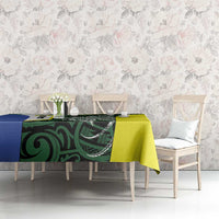 Personalised PNG Morobe Province Tablecloth Bird of Paradise Tattoo Flag Motif - Polynesian Pride