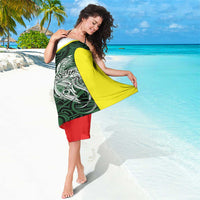 Personalised PNG Oro Province Sarong Bird of Paradise Tattoo Flag Motif - Polynesian Pride