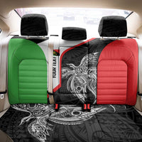 Personalised PNG Southern Highlands Province Back Car Seat Cover Bird of Paradise Tattoo Flag Motif - Polynesian Pride