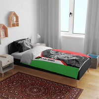 Personalised PNG Southern Highlands Province Bedding Set Bird of Paradise Tattoo Flag Motif - Polynesian Pride