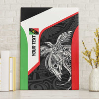 Personalised PNG Southern Highlands Province Canvas Wall Art Bird of Paradise Tattoo Flag Motif - Polynesian Pride