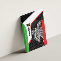 Personalised PNG Southern Highlands Province Canvas Wall Art Bird of Paradise Tattoo Flag Motif - Polynesian Pride