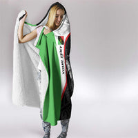 Personalised PNG Southern Highlands Province Hooded Blanket Bird of Paradise Tattoo Flag Motif - Polynesian Pride