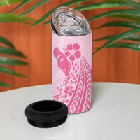 Pacific Girl and Butterfly Cancer Ribbon Personalised 4 in 1 Can Cooler Tumbler