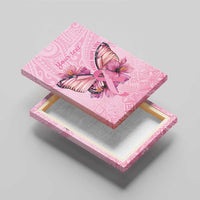 Faith Hope Love Butterfly Ribbon Personalised Canvas Wall Art