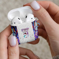 Custom New Zealand Aotearoa AirPods Case Pink Maori Paua Shell Indigenous - Polynesian Pride