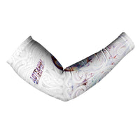 Custom New Zealand Aotearoa Arm Sleeves Pink Maori Paua Shell Indigenous - Polynesian Pride