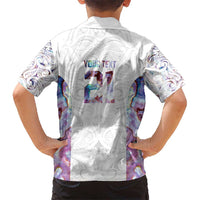 Custom New Zealand Aotearoa Kid Hawaiian Shirt Pink Maori Paua Shell Indigenous - Polynesian Pride