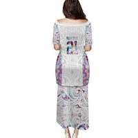 Custom New Zealand Aotearoa Puletasi Pink Maori Paua Shell Indigenous - Polynesian Pride