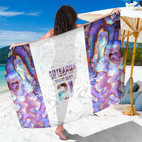 Custom New Zealand Aotearoa Sarong Pink Maori Paua Shell Indigenous - Polynesian Pride