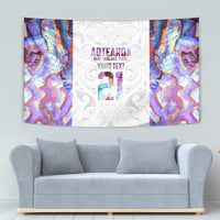 Custom New Zealand Aotearoa Tapestry Pink Maori Paua Shell Indigenous - Polynesian Pride