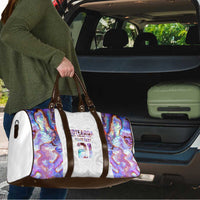 Custom New Zealand Aotearoa Travel Bag Pink Maori Paua Shell Indigenous - Polynesian Pride