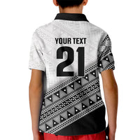 2026 Autumn Rugby Nations Fiji Custom Kid Polo Shirt Fijian Tapa Tribal Lauhala Inspired LT9 - Polynesian Pride
