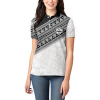 2026 Autumn Rugby Nations Fiji Custom Women Polo Shirt Fijian Tapa Tribal Lauhala Inspired LT9 - Polynesian Pride