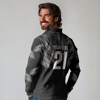 2026 Autumn Rugby Nations Fiji Custom Long Sleeve Polo Shirt Fijian Palm Leaf Tapa Tribal Inspired LT9 - Polynesian Pride