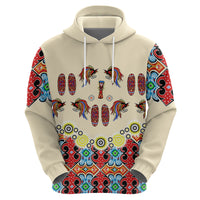 Papua Batik Motif Bird Of Paradise and Native Papuan Shield Hoodie LT9 - Polynesian Pride