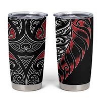 Koru Fern New Zealand Tumbler Cup Maori Tribal Pattern LT9 Red - Polynesian Pride