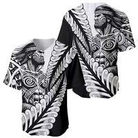 Koru Fern New Zealand Maori Tribal Warrior Baseball Jersey LT9 - Polynesian Pride
