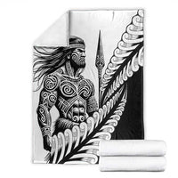 Koru Fern New Zealand Maori Tribal Warrior Blanket