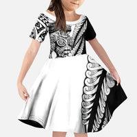 Koru Fern New Zealand Maori Tribal Warrior Family Matching Puletasi and Hawaiian Shirt