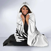 Koru Fern New Zealand Maori Tribal Warrior Hooded Blanket