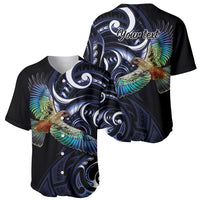 New Zealand Kea Bird Personalised Baseball Jersey Maori Tribal Koru Art LT9 - Polynesian Pride