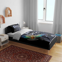 New Zealand Kea Bird Personalised Bedding Set Maori Tribal Koru Art