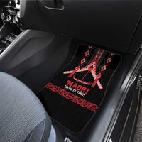 Toitu Te Tiriti Waitangi Car Mats Black Wharenui House - Polynesian Pride